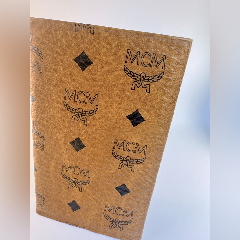 MCM Long Wallet Passport Holder Cognac Visetos Germany Authentic Vintage MCM - Picture 3 of 14
